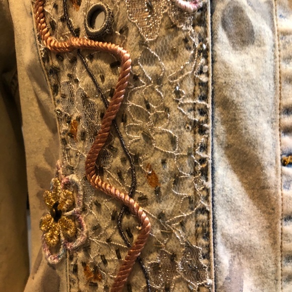 EUC Variations Bleached Denim Jacket - Picture 5 of 16